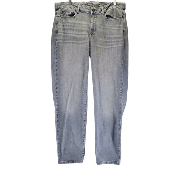 J.Jill Jeans Womens Size 16 Gray Boyfriend Straight Leg Ankle Stretch Denim - Picture 1 of 14